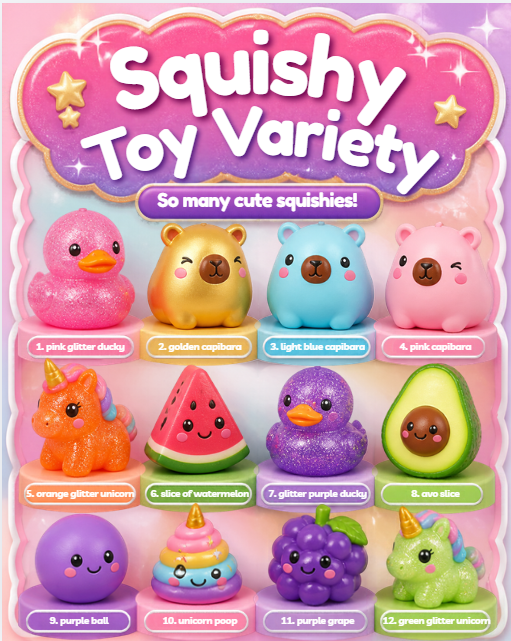 Squishy Toys (X 5 Bags)